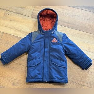 Carter’s Boys Size 3T Puffer Coat & Removable Lining Jacket 2-Piece Set Blue